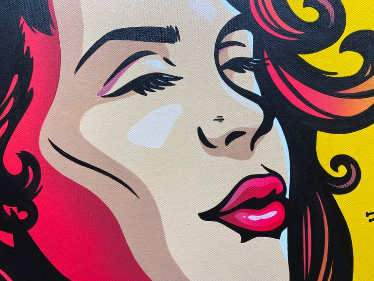 Original Pop Art Women Painting by Jamie Lee