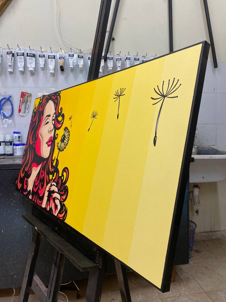 Original Pop Art Women Painting by Jamie Lee
