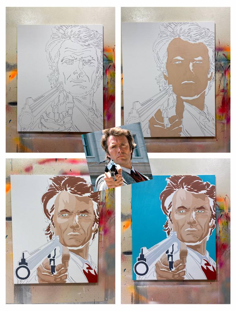 Original Pop Art Cinema Painting by Jamie Lee