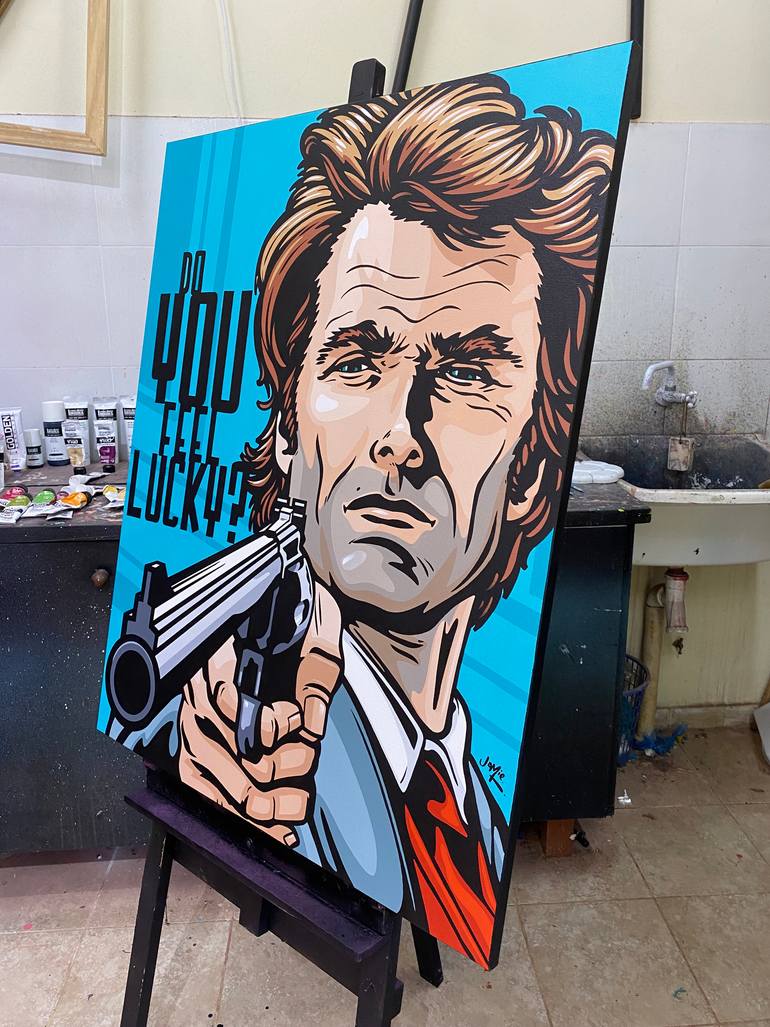 Original Pop Art Cinema Painting by Jamie Lee