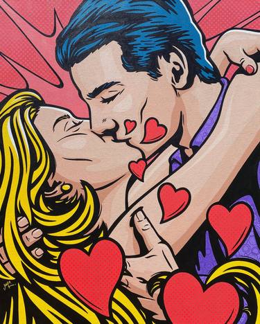 Original Pop Art Love Paintings by Jamie Lee