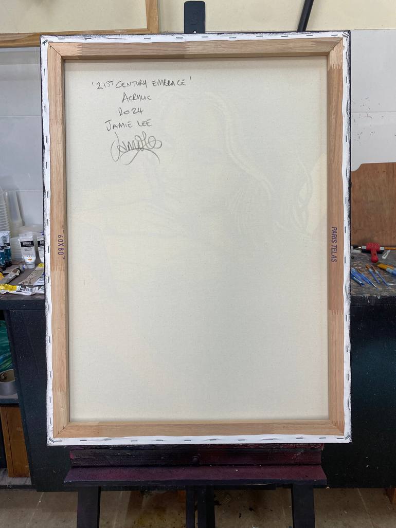 Original Pop Art Love Painting by Jamie Lee