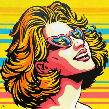 Original Pop Art Beach Paintings by Jamie Lee