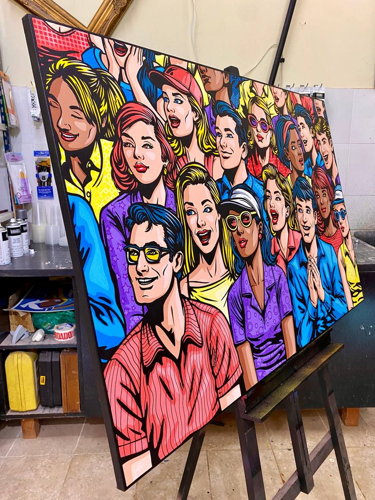 Original Pop Art Sports Painting by Jamie Lee