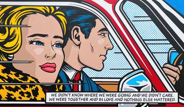 Original Pop Art Love Painting by Jamie Lee