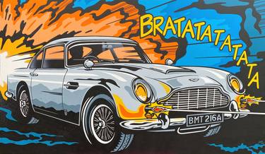 Original Pop Art Car Painting by Jamie Lee