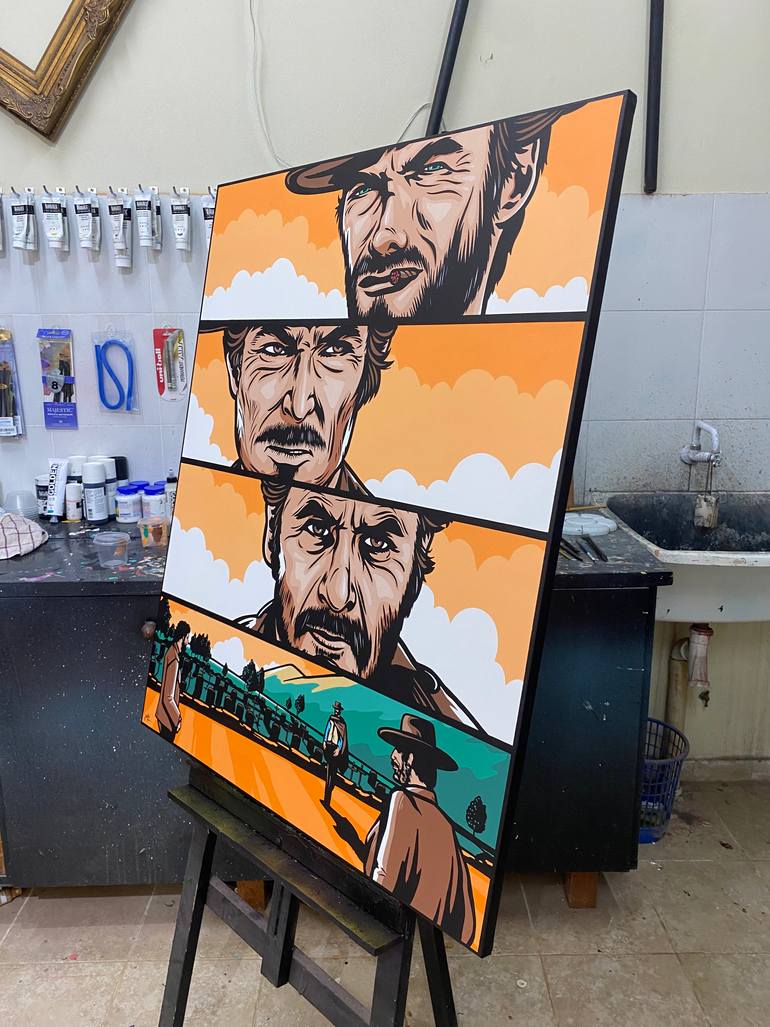 Original Pop Art Cinema Painting by Jamie Lee