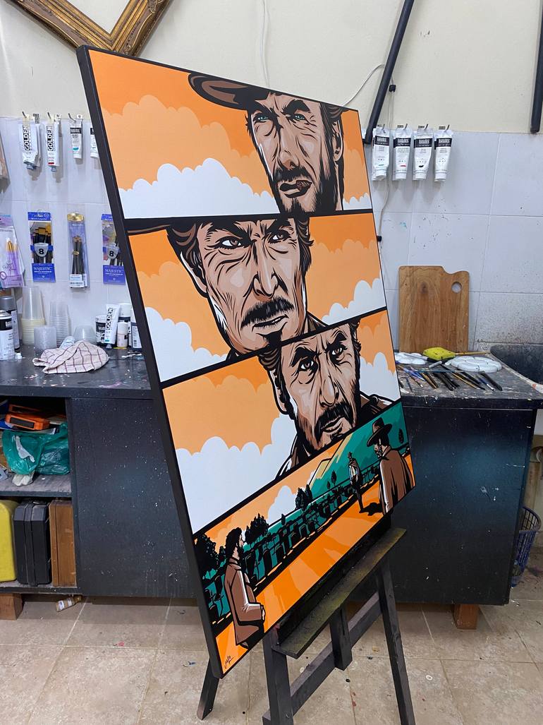 Original Pop Art Cinema Painting by Jamie Lee