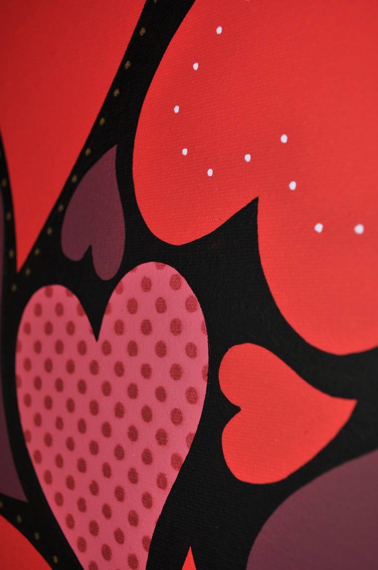 Original Pop Art Love Painting by Jamie Lee