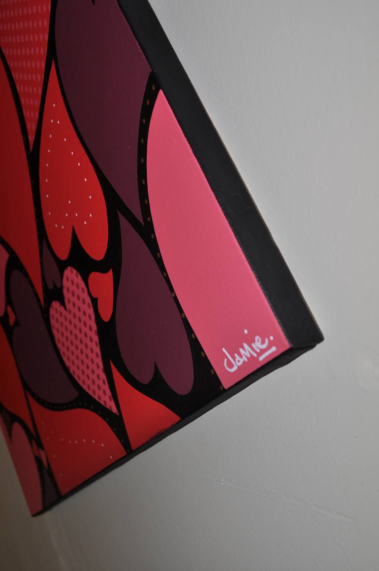 Original Pop Art Love Painting by Jamie Lee