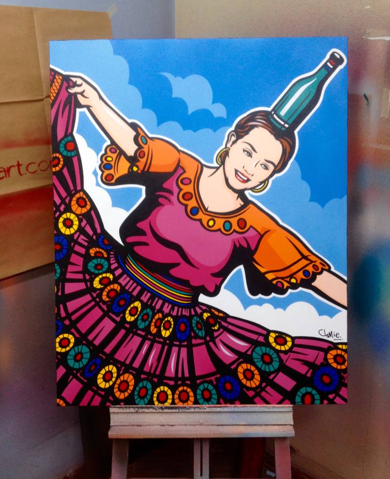 Original Pop Art Pop Culture/Celebrity Painting by Jamie Lee