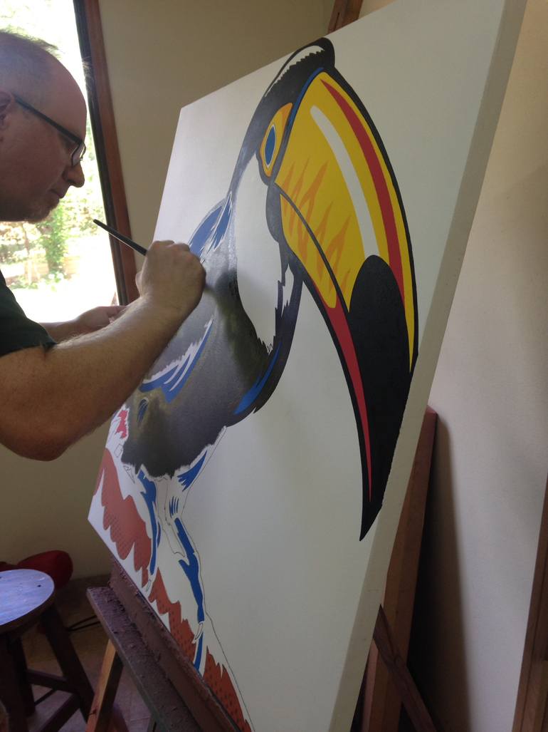 Original Pop Art Animal Painting by Jamie Lee