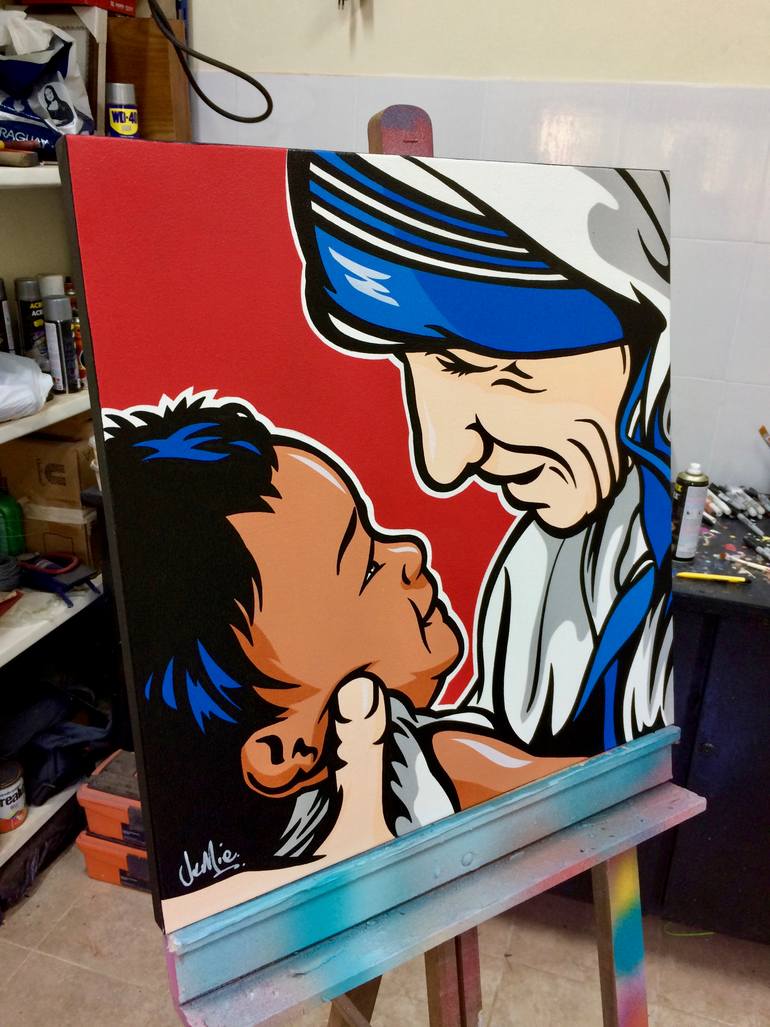 Original Pop Art People Painting by Jamie Lee