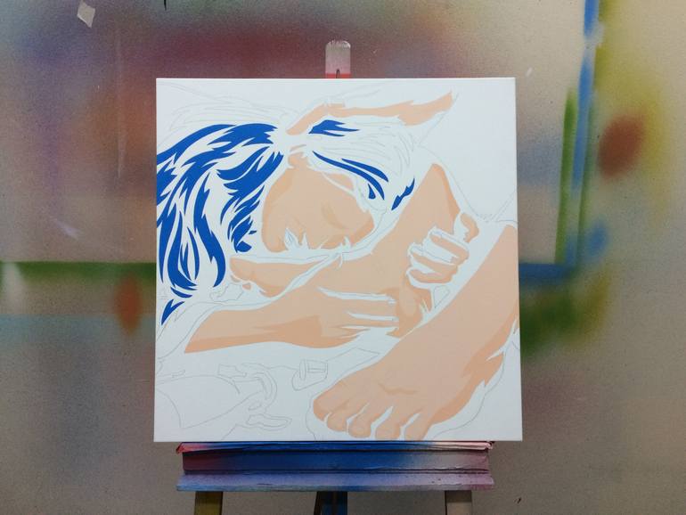 Original Modernism Religion Painting by Jamie Lee