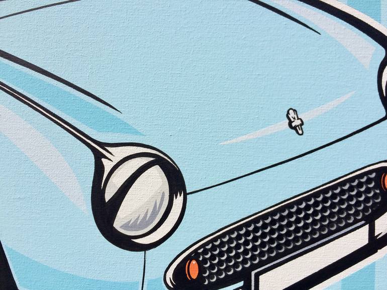 Original Pop Art Car Painting by Jamie Lee