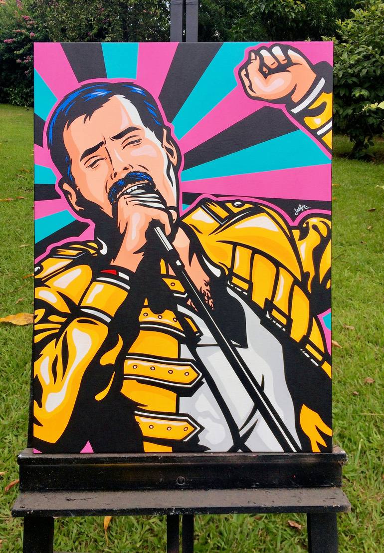 Original Pop Art Celebrity Painting by Jamie Lee