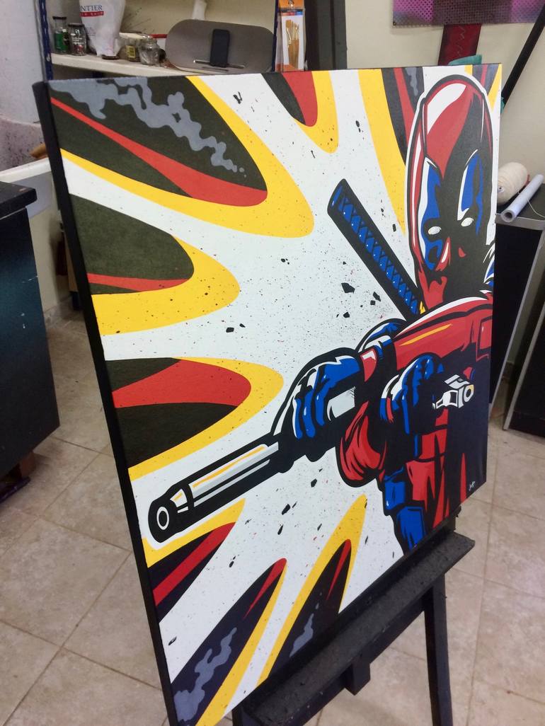 Original Pop Art Cinema Painting by Jamie Lee