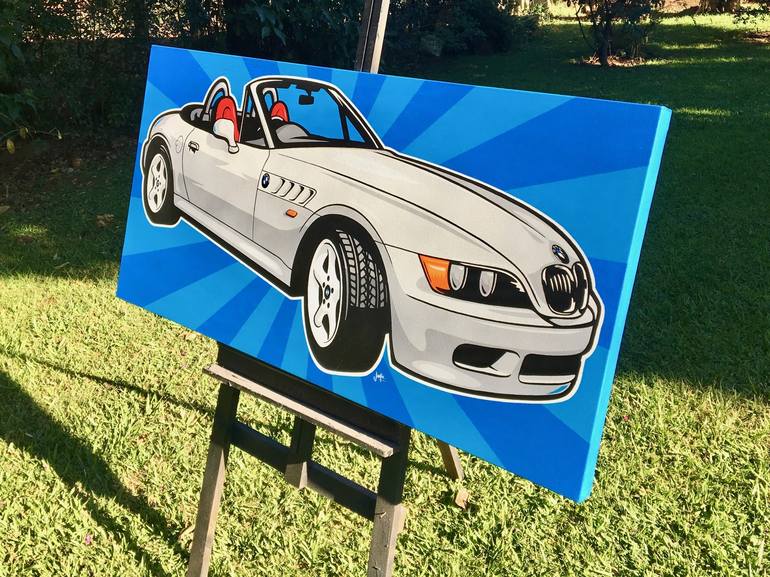 Original Car Painting by Jamie Lee