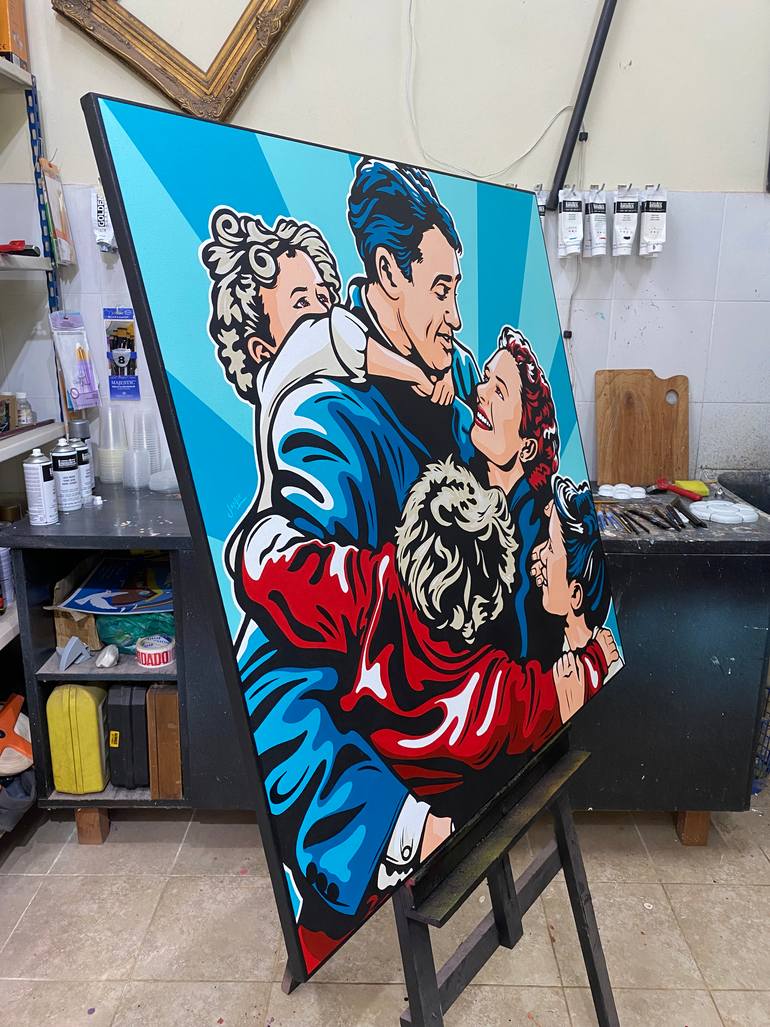 Original Pop Art Popular culture Painting by Jamie Lee