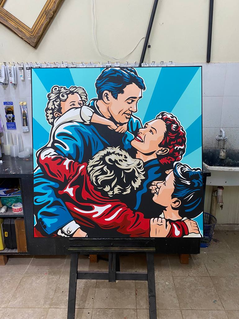 Original Pop Art Popular culture Painting by Jamie Lee