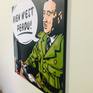 Comic book style pop art painting of Charles De Gaulle giving his famous speech in London on June 18th 1940. "Rien n'est perdu!" Nothing Is Lost!

Acrylic on stretched canvas. The sides are painted black ready to hang, or frame.

This painting will be packaged to professional standards and shipped to wherever you are in the world from my studio here in Paraguay. Packaging, shipping and insurance are all included in the price you see.
