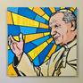 Comic book style pop art painting of Pope John Paul II with a quote of his in French 'Be Not Afraid'!
Acrylic on stretched canvas. The sides are painted black ready to hang, or frame.
This painting will be packaged to professional standards and shipped to wherever you are in the world from my studio here in Paraguay. Packaging, shipping and insurance are all included in the price you see.