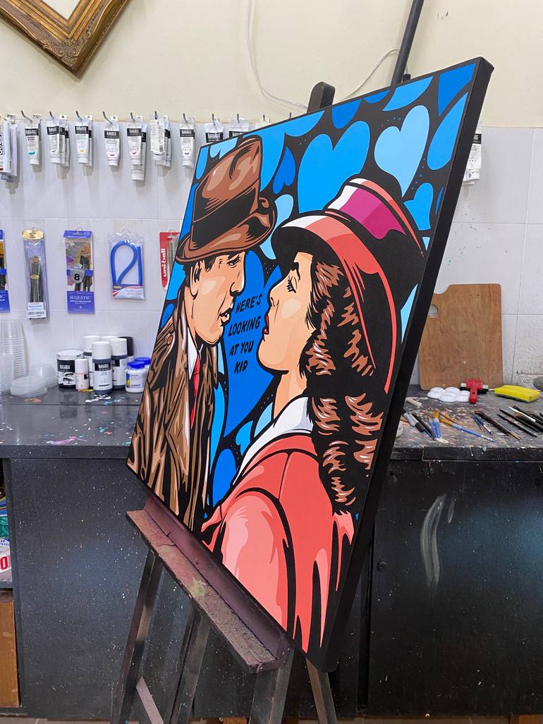 Original Pop Art Cinema Painting by Jamie Lee