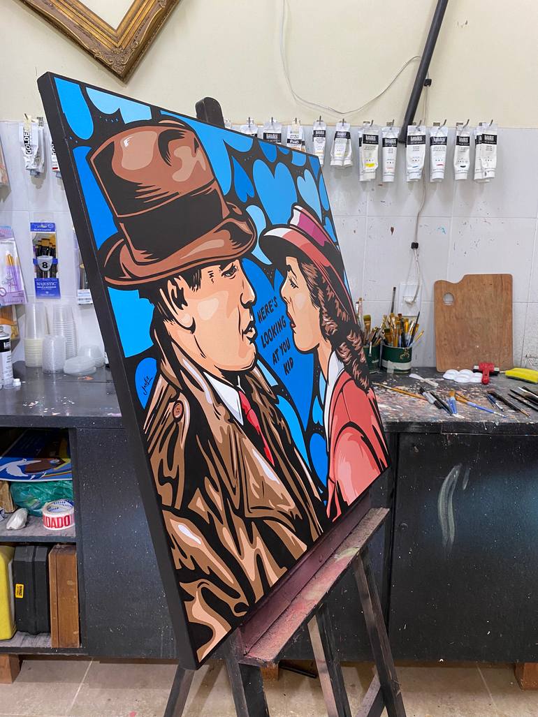Original Pop Art Cinema Painting by Jamie Lee