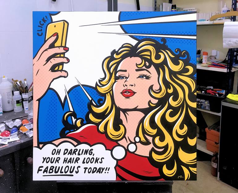 Original Pop Art People Painting by Jamie Lee