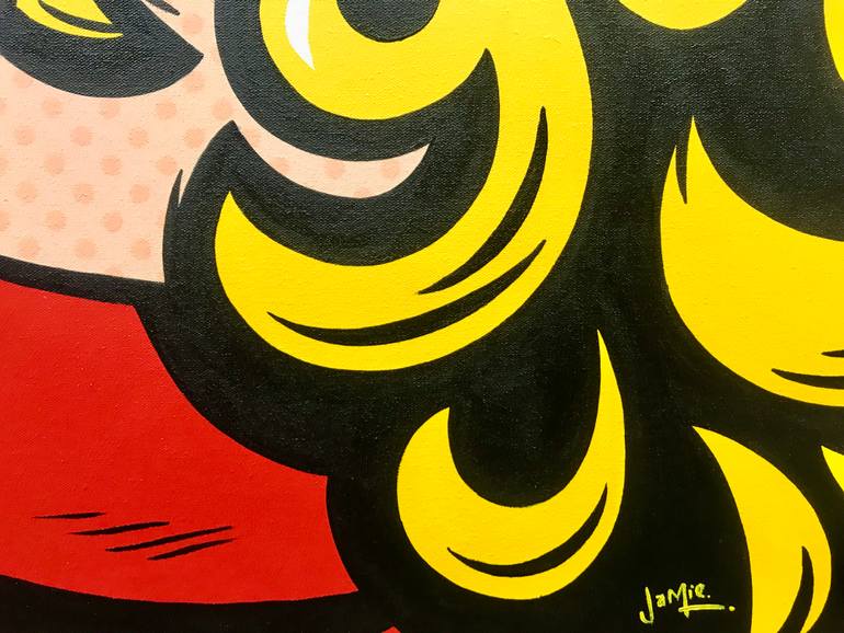 Original Pop Art People Painting by Jamie Lee