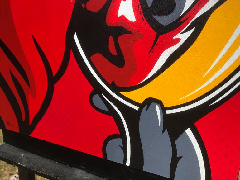 Original Pop Art Cinema Painting by Jamie Lee