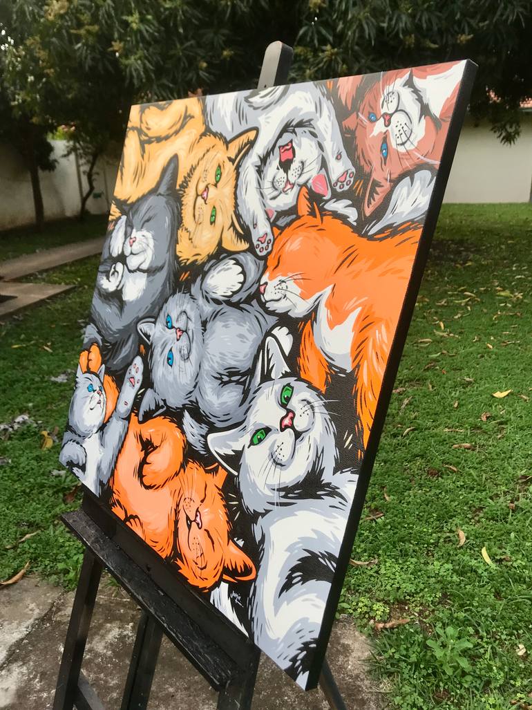 Original Pop Art Animal Painting by Jamie Lee