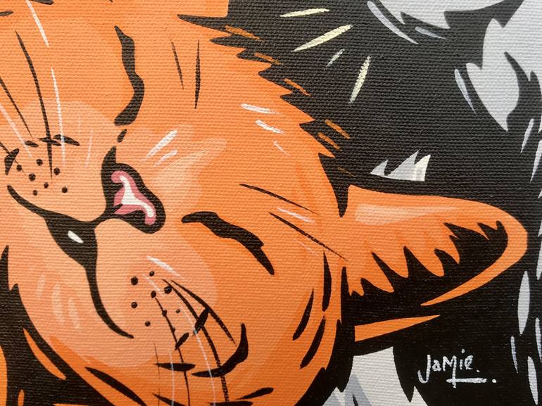 Original Pop Art Animal Painting by Jamie Lee