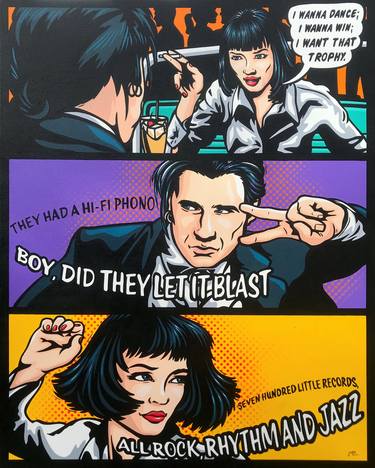 Original Pop Art Cinema Paintings by Jamie Lee