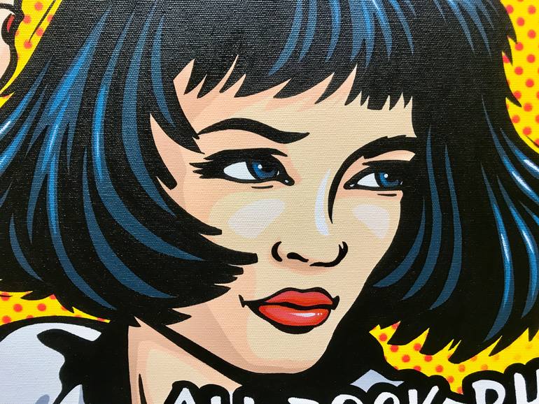 Original Pop Art Cinema Painting by Jamie Lee