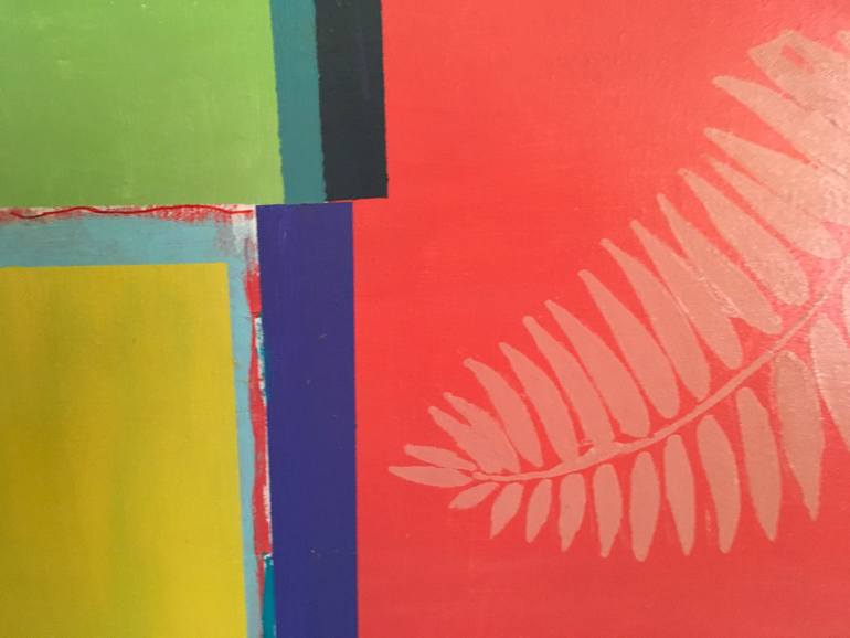 Original Bauhaus Abstract Painting by Brenda Buffett