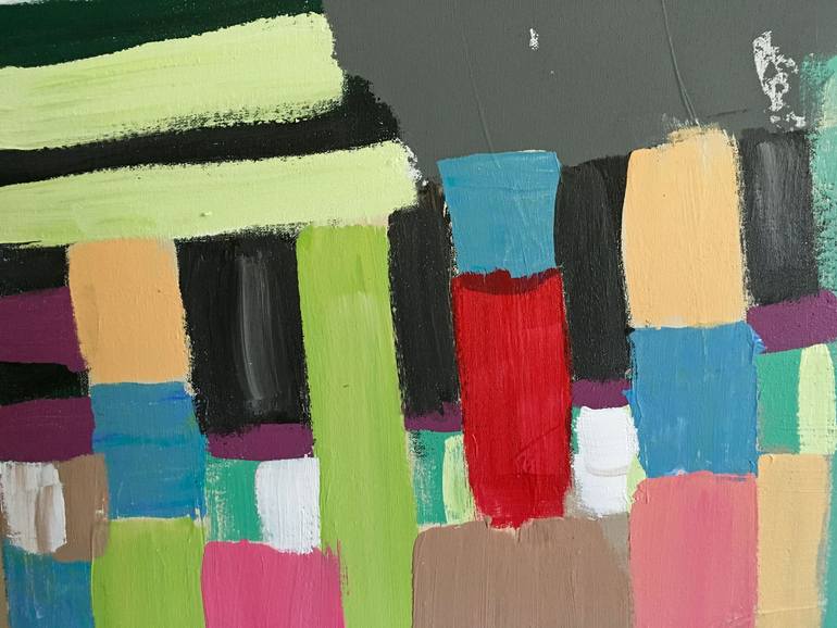 Original Abstract Expressionism Abstract Painting by Brenda Buffett