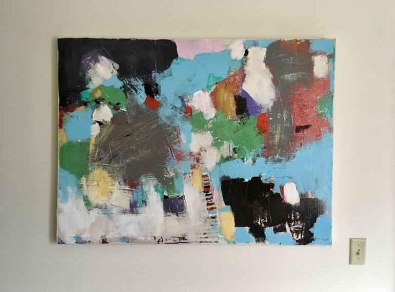 Original Abstract Expressionism Abstract Painting by Brenda Buffett