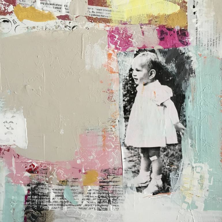 Original Abstract Collage by Brenda Buffett