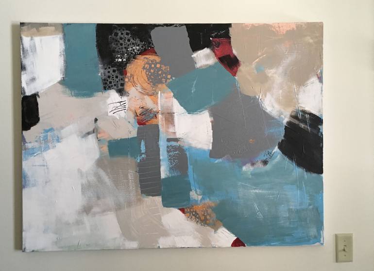 Original Abstract Expressionism Abstract Painting by Brenda Buffett