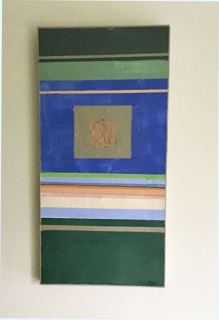 Original Abstract Geometric Painting by Brenda Buffett