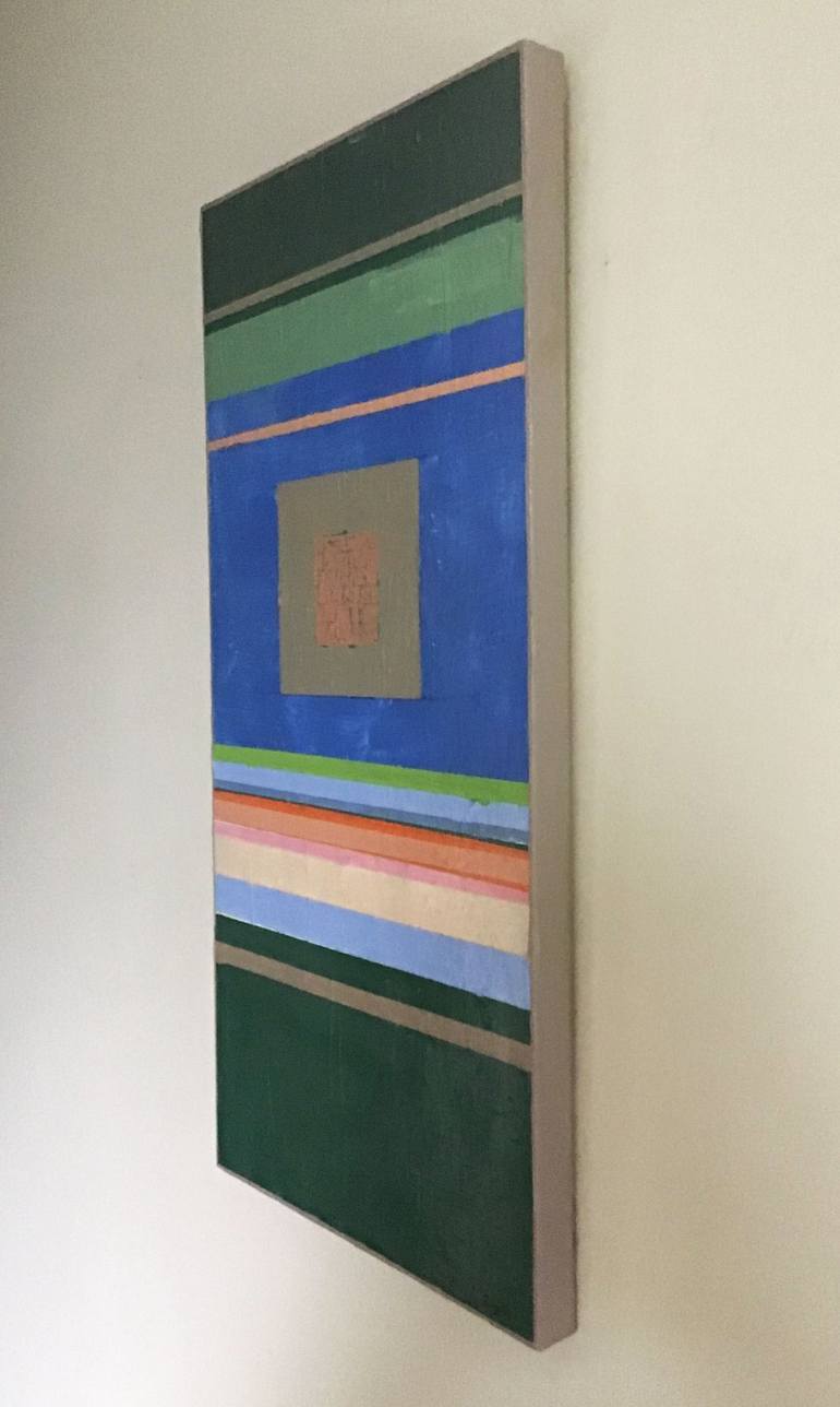 Original Abstract Geometric Painting by Brenda Buffett