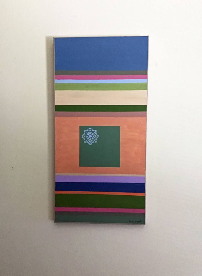 Original Abstract Geometric Painting by Brenda Buffett