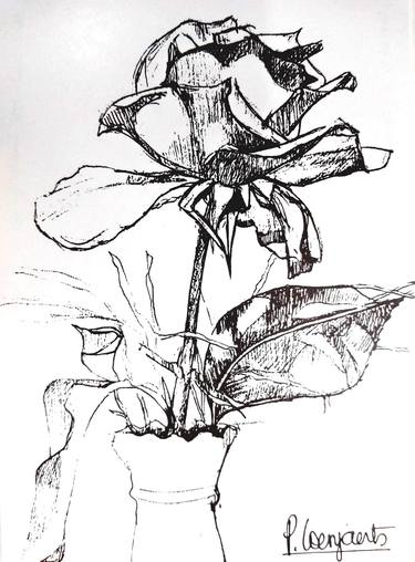 Print of Floral Printmaking by Patricia Coenjaerts