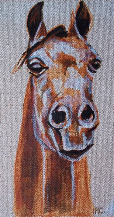 Print of Figurative Horse Paintings by Patricia Coenjaerts