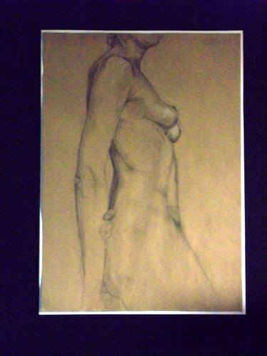 Original Figurative Nude Drawings by Patricia Coenjaerts