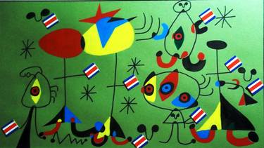Tribute to the Great Masters with football. "Portrait of Soccer" with Mirò from Spain thumb