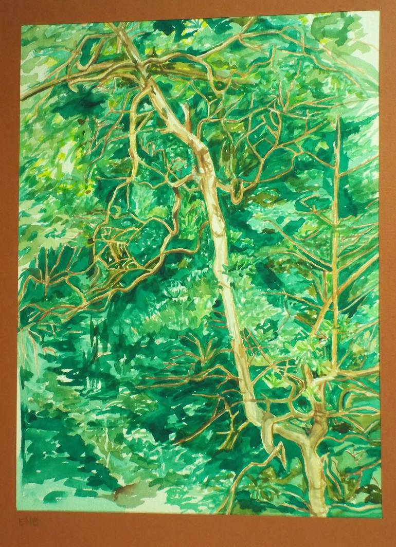 Original Fine Art Tree Painting by Patricia Coenjaerts