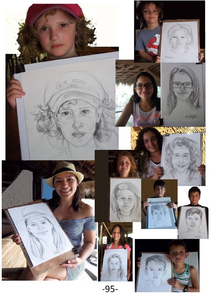 Original Portrait Drawing by Patricia Coenjaerts