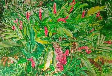 Print of Floral Paintings by Patricia Coenjaerts